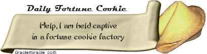 Fortune Cookie by www.oraclemiracle.com